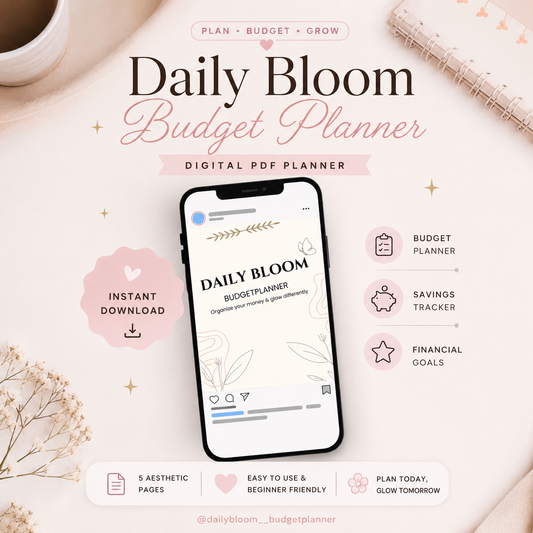 Daily Bloom Budget Planner